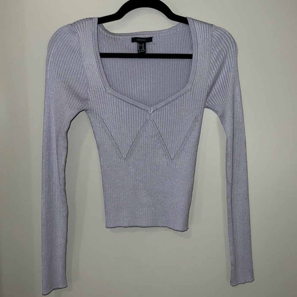 Light purple forever 21 stretch shirt